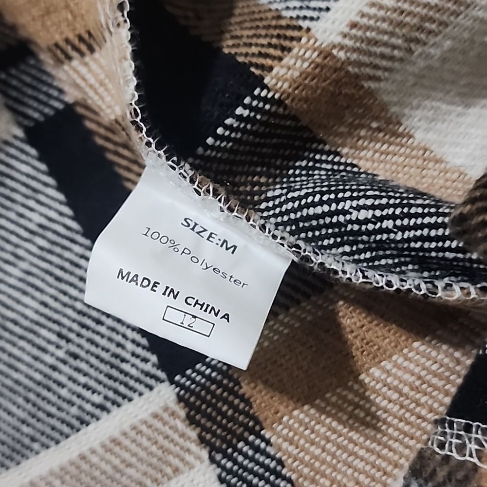 Women's Button Down Long Plaid Shacket - image 2